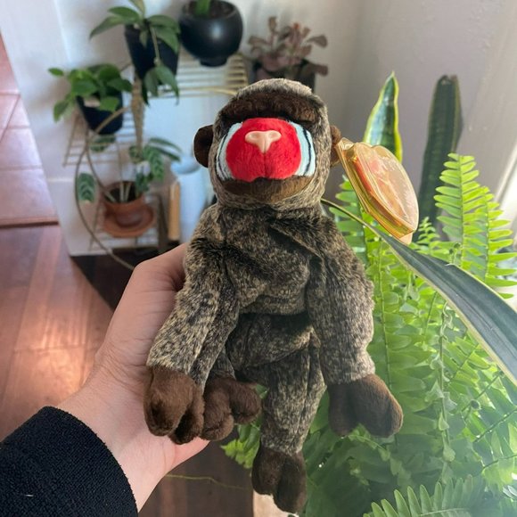 Ty Beanie Baby -  Cheeks the Mandrill / Baboon - Style Number #04250 - Picture 1 of 8